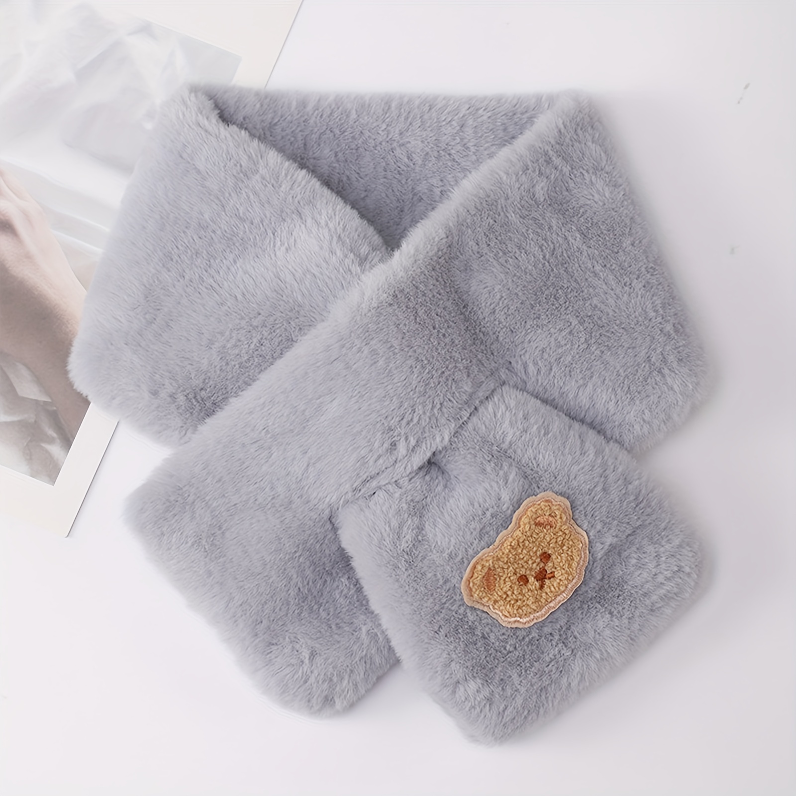 Travel Accessories Cute - 여성용 양털 안감 따뜻한 스카프 &