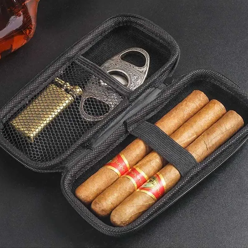 Travel Accessories Store - 휴대용 시가 케이스 EVA 경량 여행용