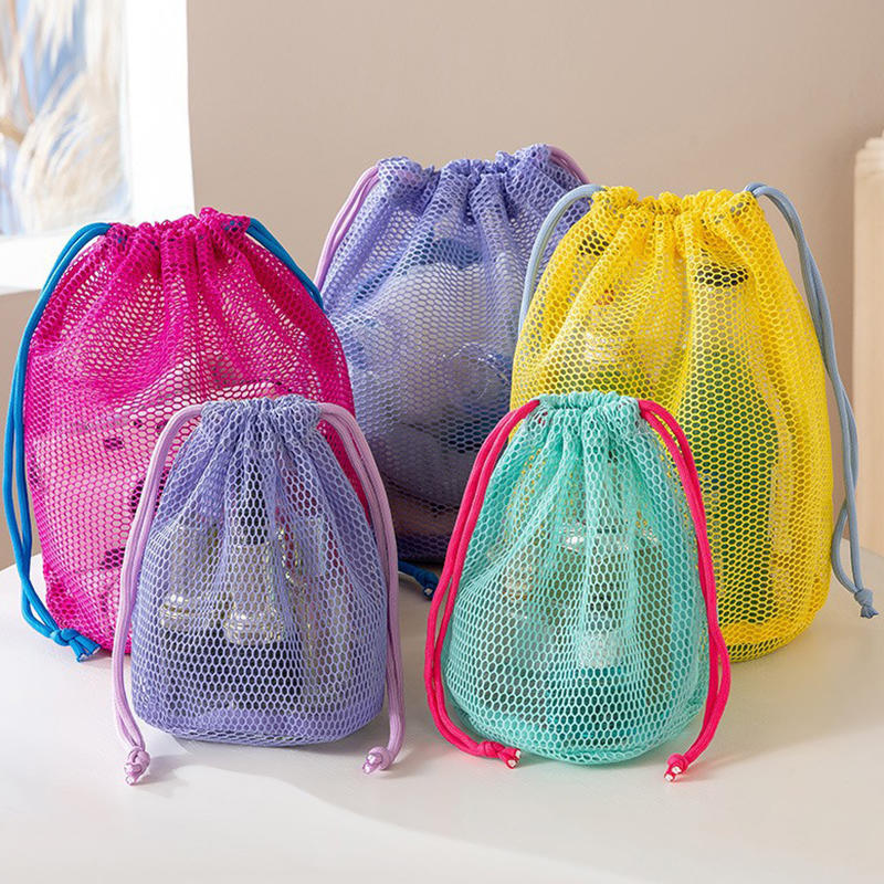 Travel Accessories Toiletry Bag - 메쉬 대용량 드로스트링 백 휴대용 미니멀리스트