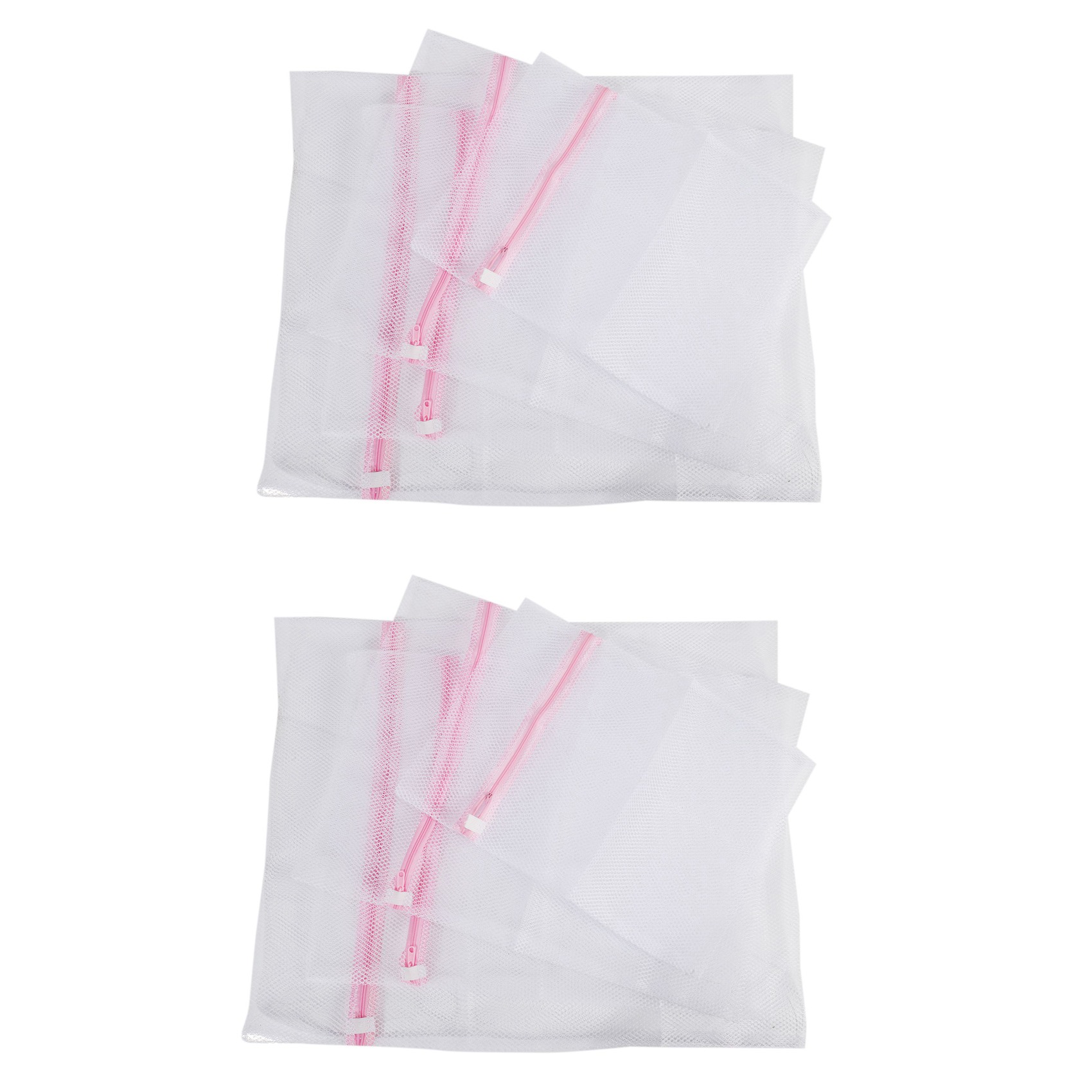 Reusable Zip Bag - A84E-대형 그물 세탁 가방, 옷, 섬유질