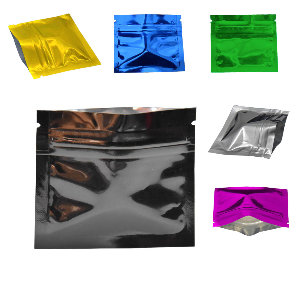 Reusable Zip Bag - 다채로운 광택 알루미늄 호일 지퍼 잠금