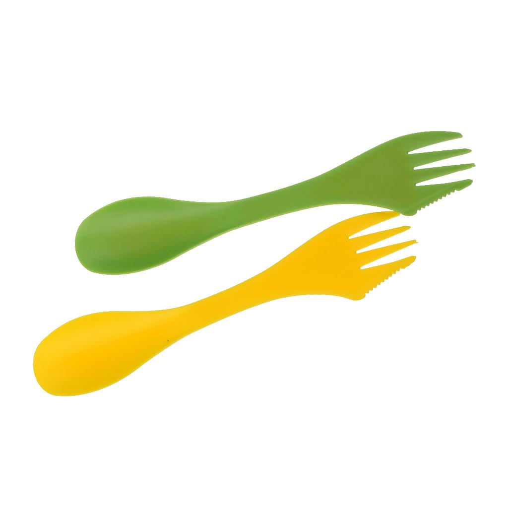 Travel Kitchen Accessories - 다기능 캠핑 스포크 포크 수저 세트