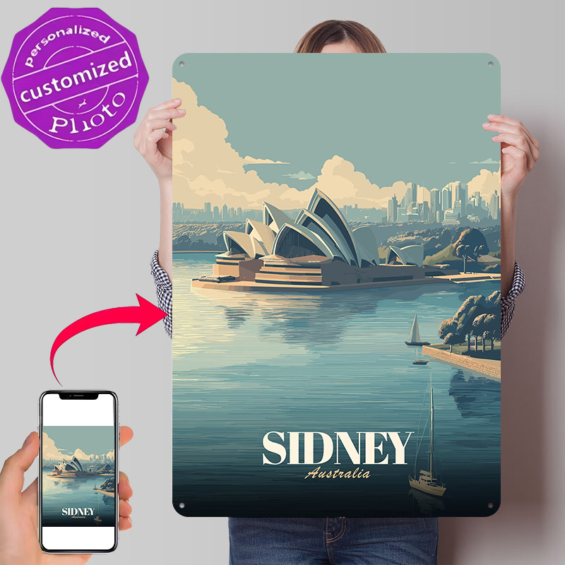 Travel Accessories Sydney - 시드니 오페라 하우스 여행 포스터 레트로