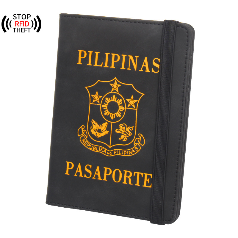 Sim Card Holder Case - 필리핀 여권 커버 RFID 여행 지갑,