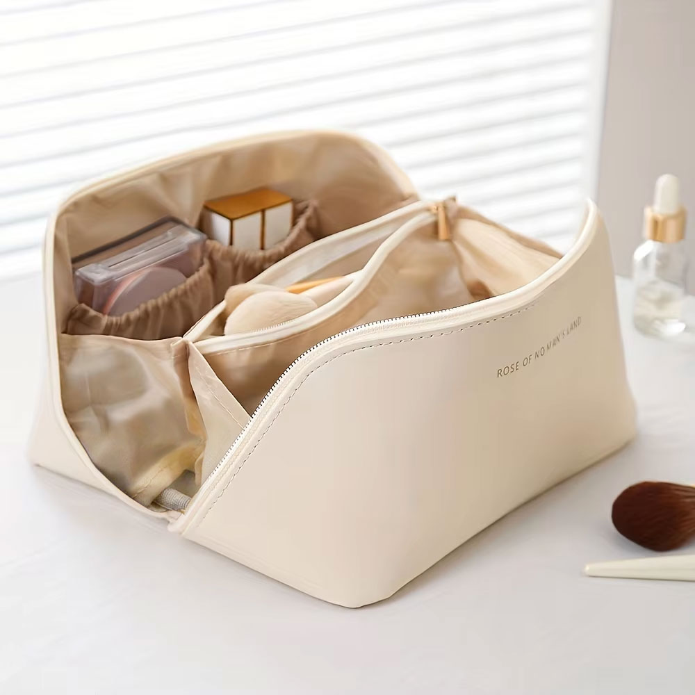 Reusable Zip Bag - 메이크업 정리함 여성용 세면도구 가방 메이크업