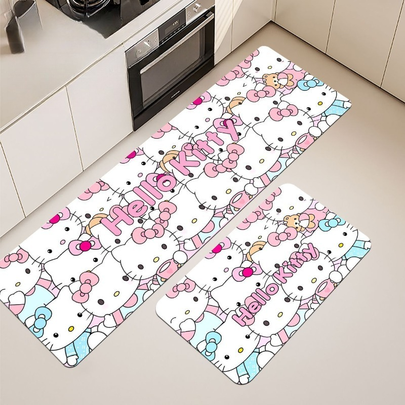 카와이 헬로 키티 바닥 매트 귀여운 만화 주방 논슬립  - Travel Kitchen Accessories 리뷰 및 가격