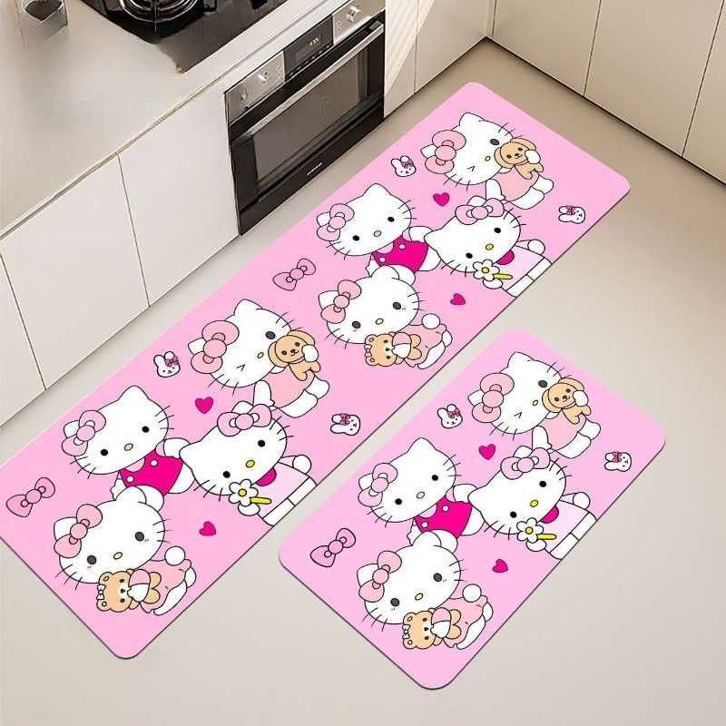카와이 헬로 키티 바닥 매트 귀여운 만화 주방 논슬립  - Travel Kitchen Accessories 리뷰 및 가격