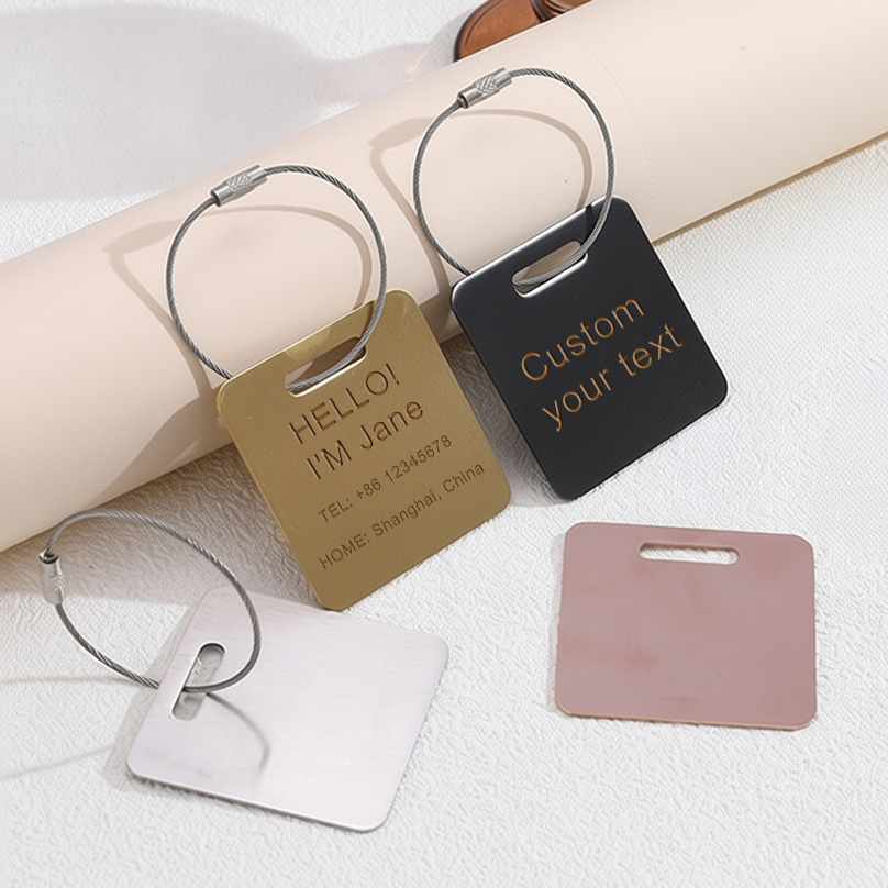 맞춤형 이름 수하물 태그 레이저 각인 라벨 분실 방지  - Travel Accessories Store 리뷰 및 가격