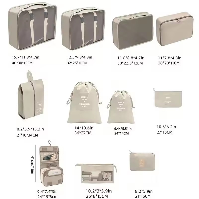 여행용 수납 가방 세트 7/8/9/10종 디지털 화장품 - Travel Accessories Toiletry Bag 리뷰 및 가격