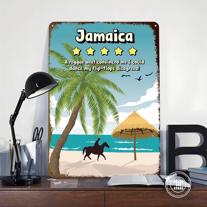 자메이카 재미있는 리뷰 여행 메탈 포스터 맞춤형 벽 장 - Travel Accessories For Jamaica 리뷰 및 가격