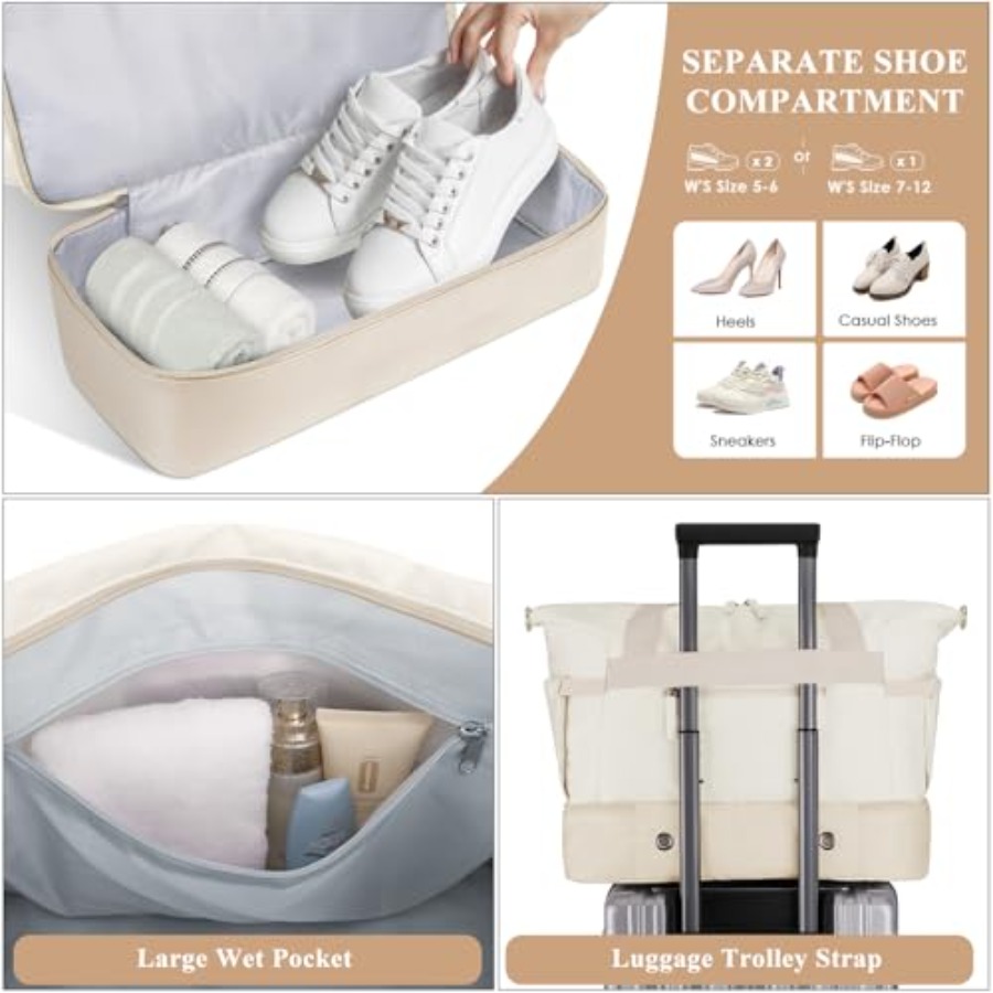 여성용 짐가방, 신발 수납공간이 있는 개인용품 여행 가 - Shoe Bag Travel 리뷰 및 가격