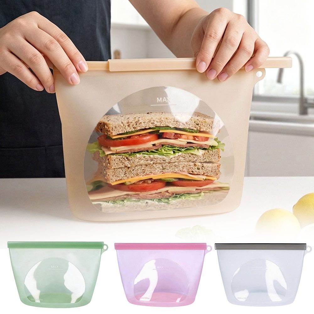실리콘 식품 보존 백 방습 신선도 유지 식품 포장 백  - Reusable Zip Bag 리뷰 및 가격