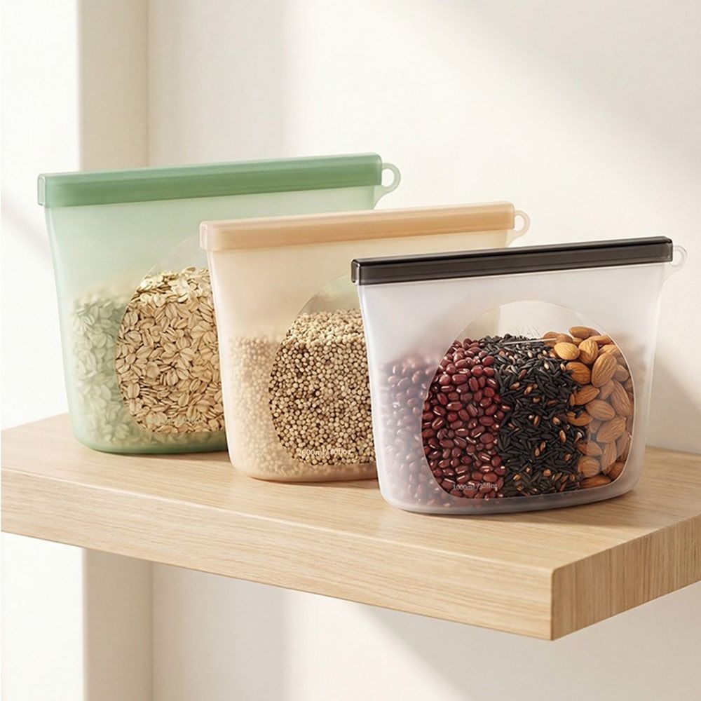 실리콘 식품 보존 백 방습 재사용 가능 식품 포장 백  - Reusable Zip Bag 리뷰 및 가격
