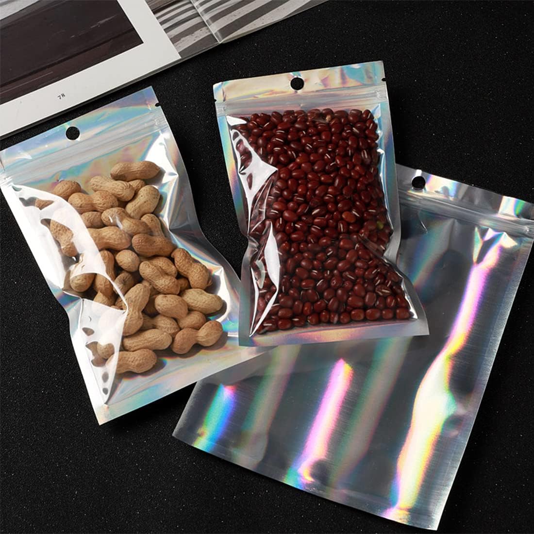 플라스틱 홀로그램 캔디 식품 파우치, 레이저 밀봉 가방 - Reusable Zip Bag 리뷰 및 가격