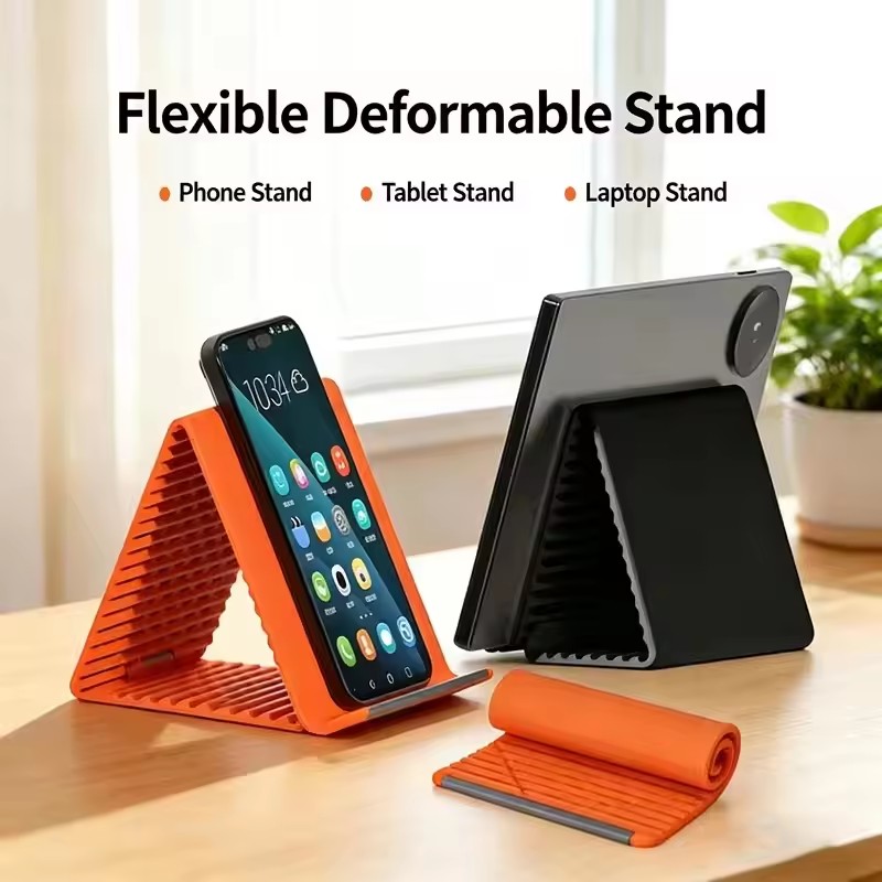 휴대용 실리콘 폰/태블릿/노트북 거치대, 창의적인 접이 - Travel Accessories Store 리뷰 및 가격