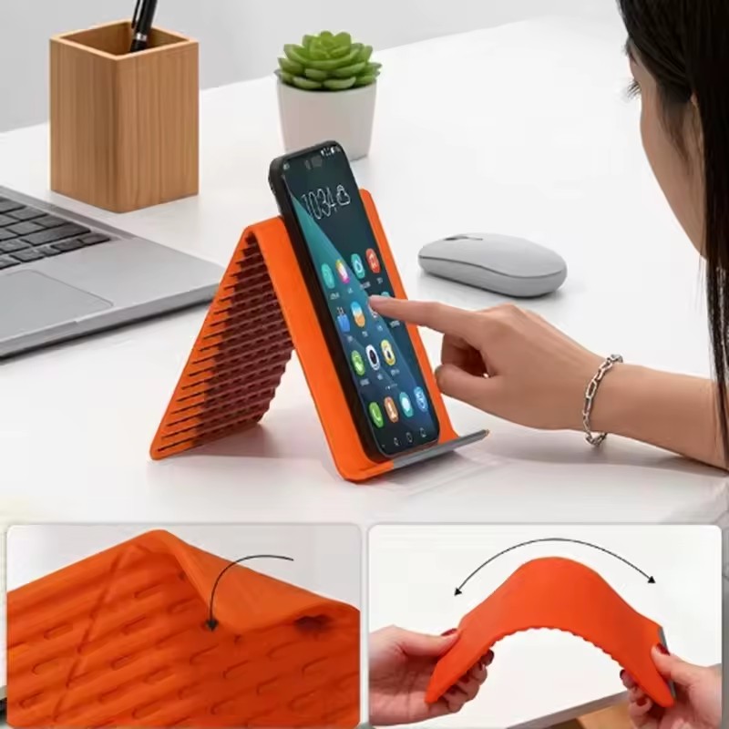 휴대용 실리콘 폰/태블릿/노트북 거치대, 창의적인 접이 - Travel Accessories Store 리뷰 및 가격