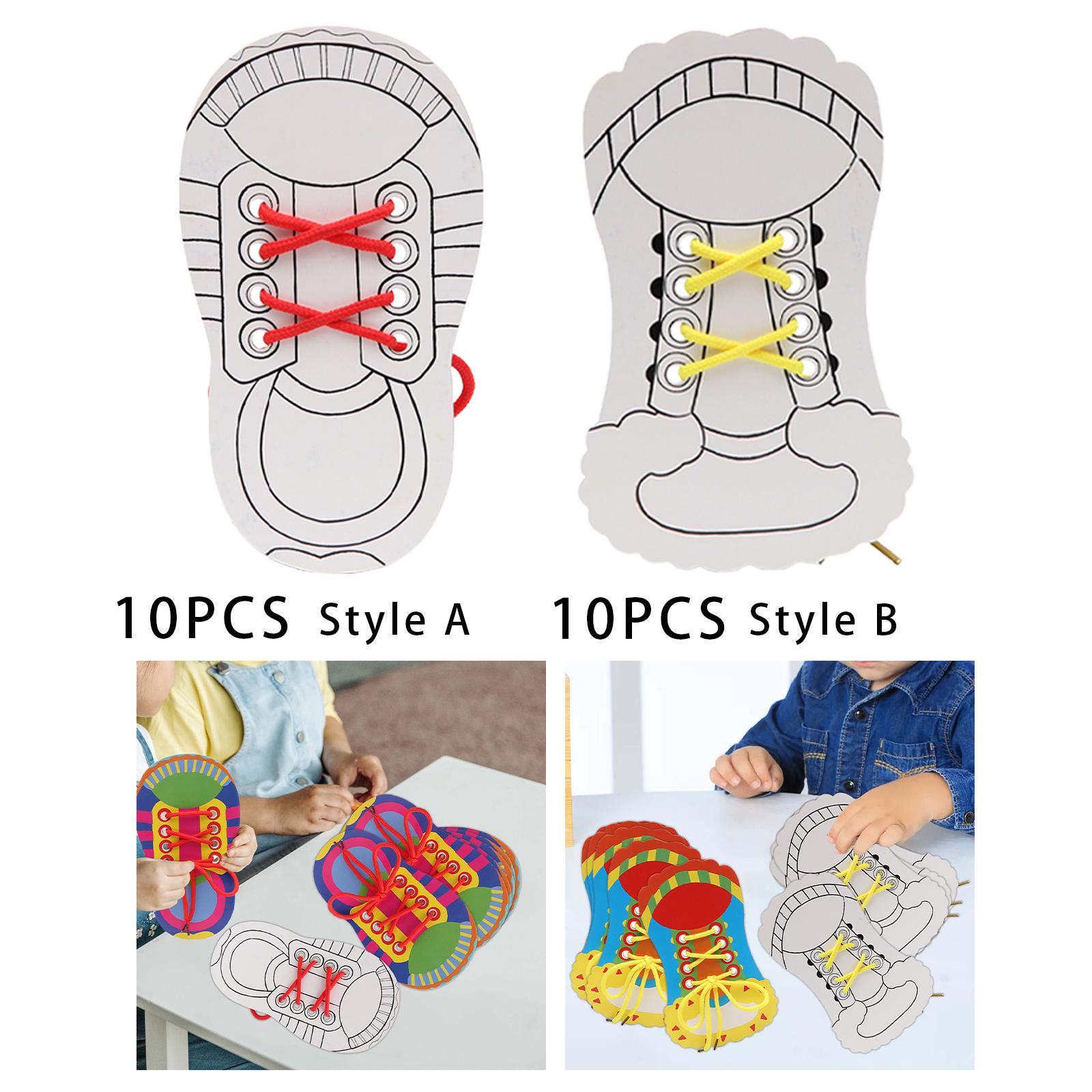 10 조각 어린이 비지보드 신발끈 묶기 유아 인지 능력 - Travel Accessories With Toddler 리뷰 및 가격
