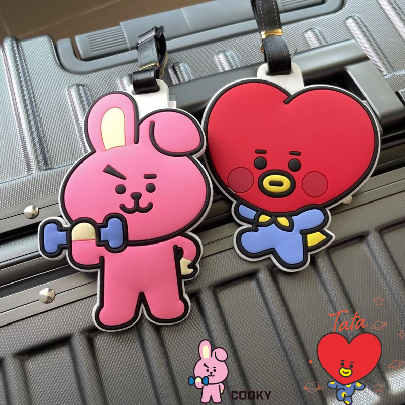 BT21 만화 귀여운 키체인 카와이 유니섹스 수하물 태 - Travel Accessories Store 리뷰 및 가격