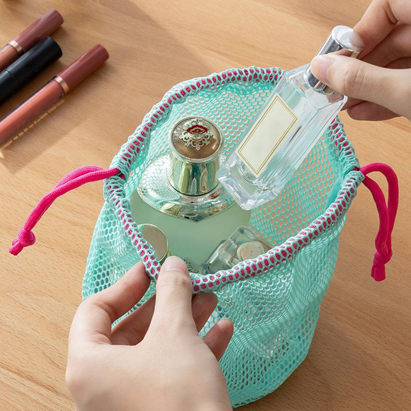 메쉬 대용량 드로스트링 백 휴대용 미니멀리스트 세면도구 - Travel Accessories Toiletry Bag 리뷰 및 가격