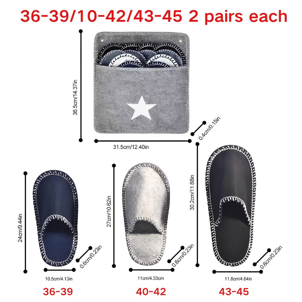 일회용 펠트 슬리퍼 6켤레 세트 & 별 모양 펠트 보관 - Shoe Bag Travel 리뷰 및 가격