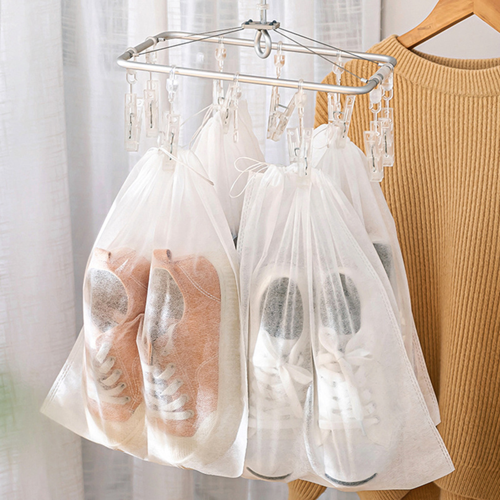 10 개/대 신발 먼지 커버 부직포 방진 Drawstr - Reusable Zip Bag 리뷰 및 가격