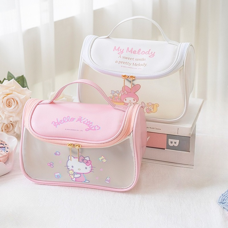 헬로 키티 메이크업 가방 귀여운 세면도구 정리함 휴대용 - Travel Accessories Toiletry Bag 리뷰 및 가격