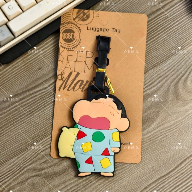 크레용신짱 만화 애니메이션 캐릭터 패션 러기지 태그 귀 - Travel Accessories Store 리뷰 및 가격