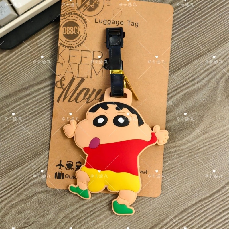 크레용신짱 만화 애니메이션 캐릭터 패션 러기지 태그 귀 - Travel Accessories Store 리뷰 및 가격