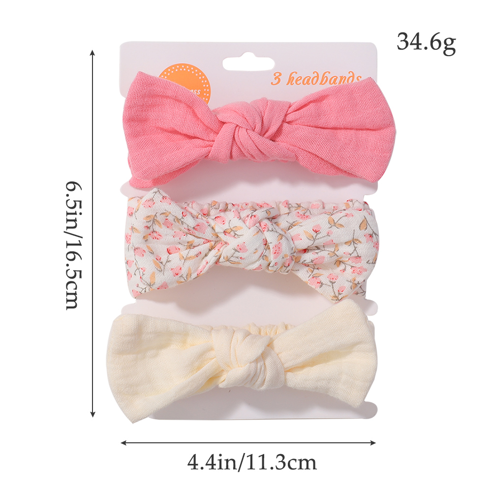 아기 여자 신생아용 부드러운 탄성 리본 헤어밴드 3개  - Travel Accessories With Toddler 리뷰 및 가격