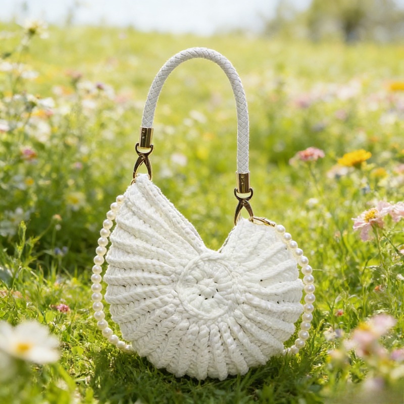 쉘 핸드백, 대용량 보헤미안 스타일, 해변 여행에 적합 - Travel Accessories And Bags 리뷰 및 가격