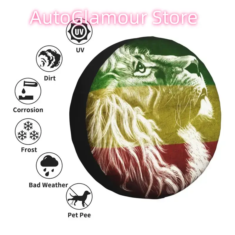 유다왕 라스타 사자 스페어 휠 타이어 커버 (파제로,  - Travel Accessories For Jamaica 리뷰 및 가격