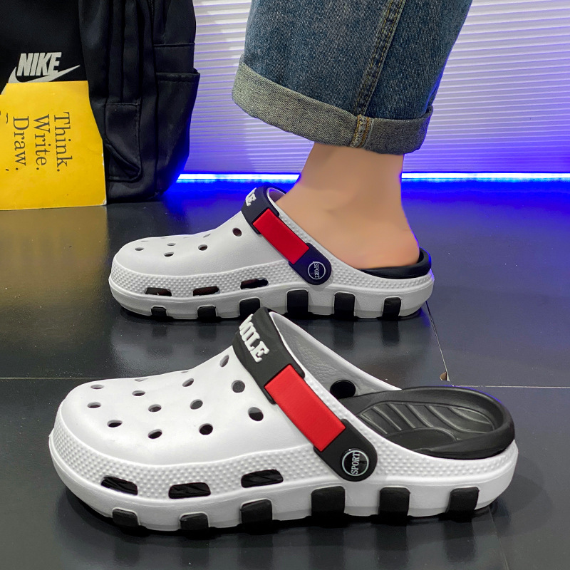 여름 신상 샌들 남성 홀 슈즈 남성 여행 가방 헤드 샌 - Shoe Bag Travel 리뷰 및 가격