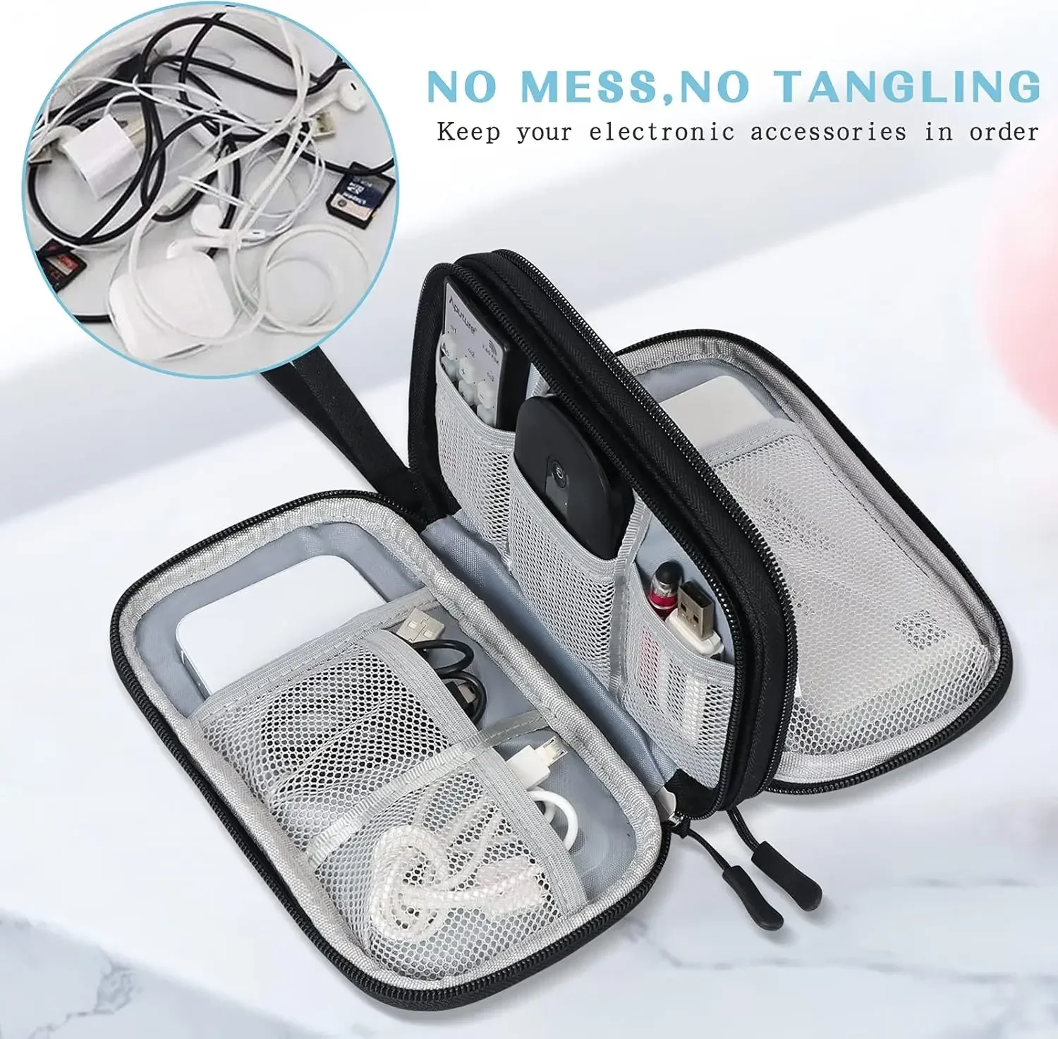 여행용 케이블 가방 휴대용 디지털 보관 파우치 충전기  - Travel Accessories And Bags 리뷰 및 가격