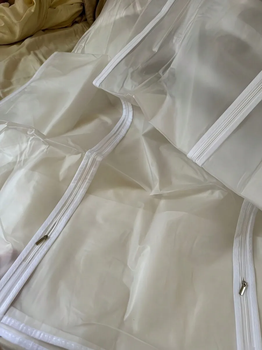 SHEIN 1/2개 3D 투명 의류 먼지 커버 – 의류 - Shoe Bag Travel 리뷰 및 가격