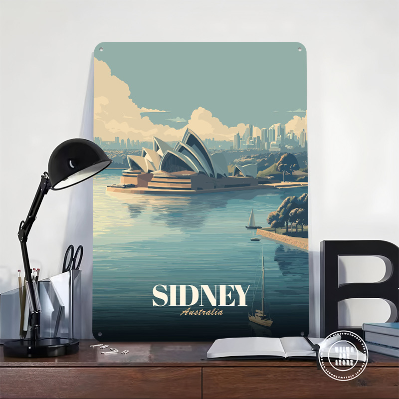 시드니 오페라 하우스 여행 포스터 레트로 3D 프린팅  - Travel Accessories Sydney 리뷰 및 가격