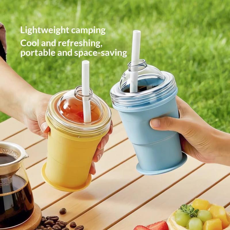 접이식 실리콘 2in1 여행용 머그컵 누수 방지 아이스 - Travel Kitchen Accessories 리뷰 및 가격