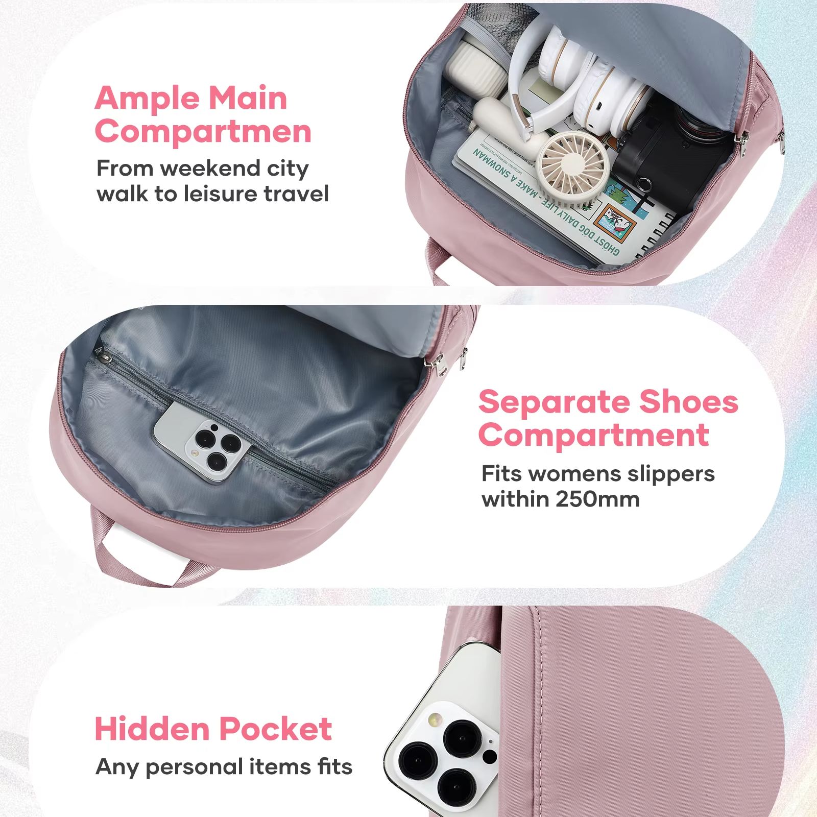 여성용 가방, 신발 수납공간이 있는 소형 스포츠 백팩, - Shoe Bag Travel 리뷰 및 가격