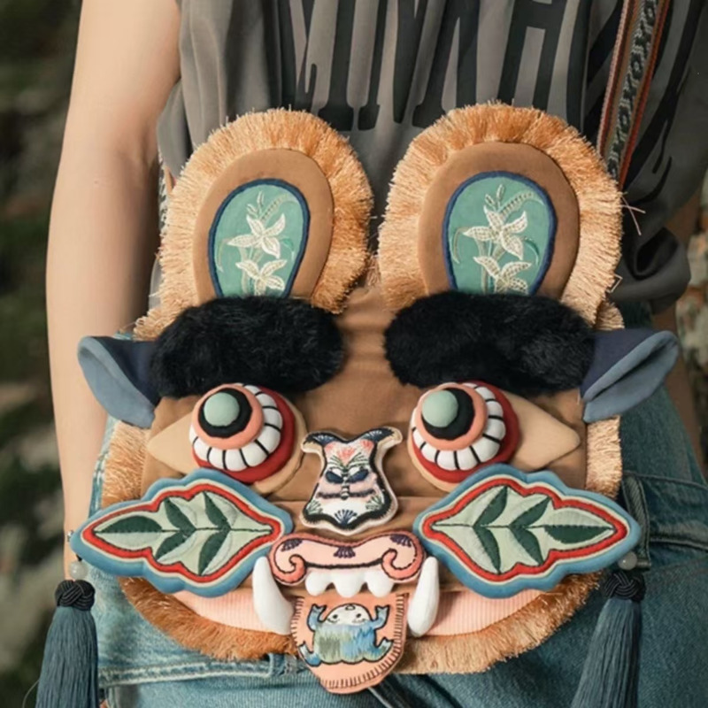 중국 스타일 인조 모피 플러시 가방 호랑이 머리 어린이 - Travel Accessories With Toddler 리뷰 및 가격