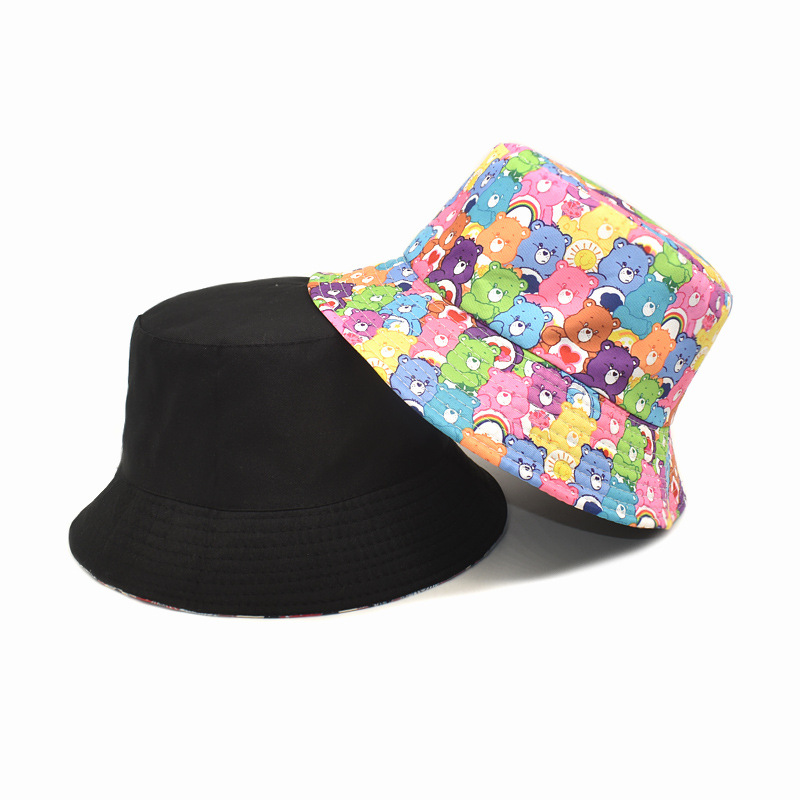 새로운 귀여운 만화 캐릭터 케어베어 낚시꾼 모자 양면  - Travel Accessories Store 리뷰 및 가격