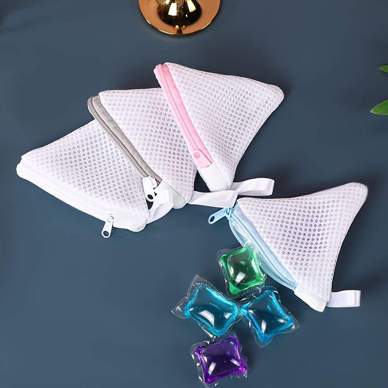 3pcs 미니 메쉬 지퍼 파우치 삼각형 세탁 가방 여행 - Travel Accessories Toiletry Bag 리뷰 및 가격